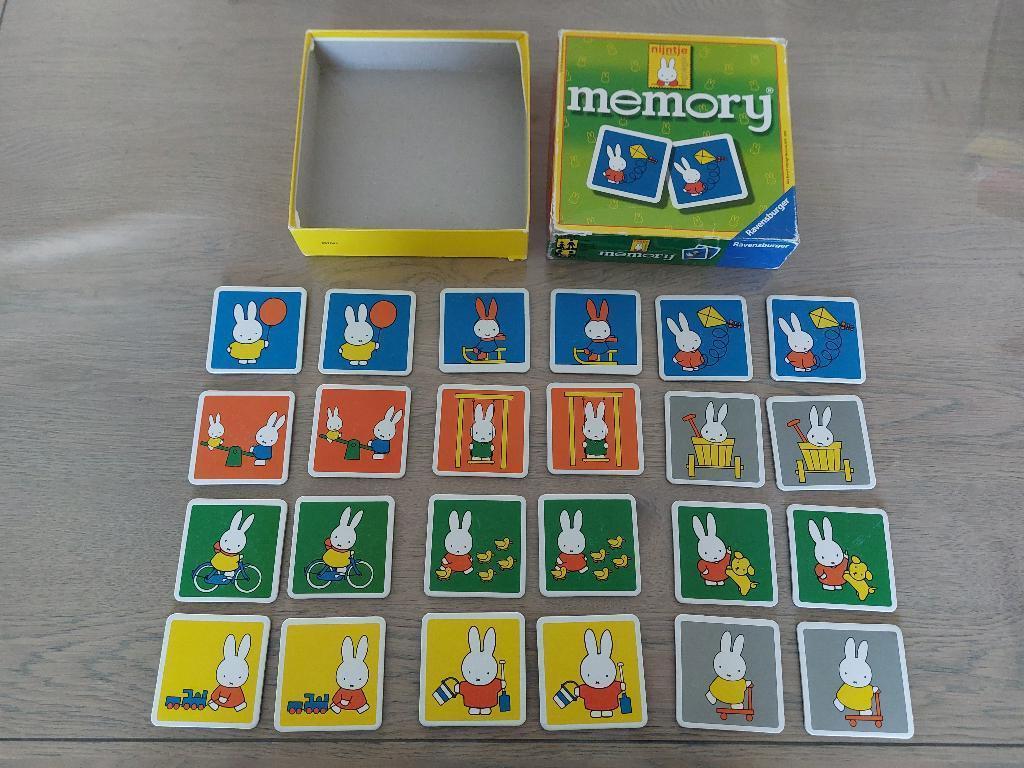 Ravensburger Nijntje memory, Een of twee spelers, Ophalen of Verzenden, Gebruikt, Ravensburger