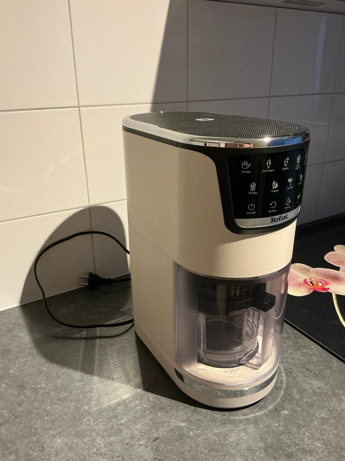 IJsmachine Tefal dolci IG02A met garantie tot 9 mei 2027, Ophalen of Verzenden, Zo goed als nieuw