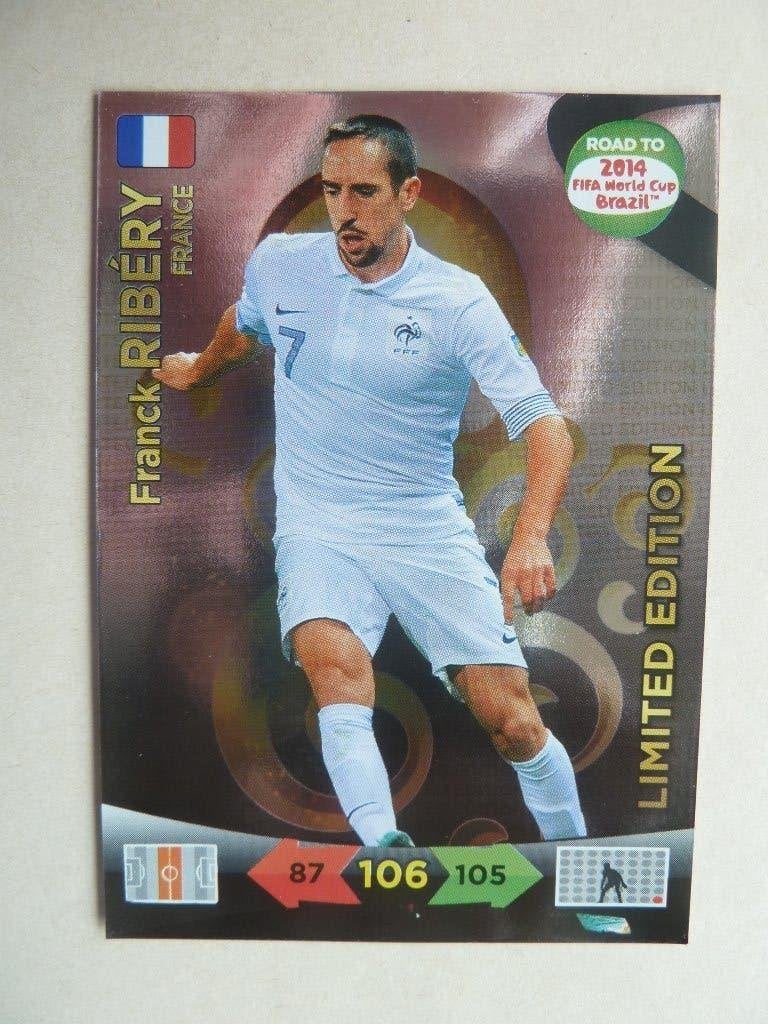 Panini Road to Brasil WK 2014  Franck.Ribery Limited Edition, Ophalen of Verzenden, Zo goed als nieuw, Buitenlandse clubs, Poster, Plaatje of Sticker