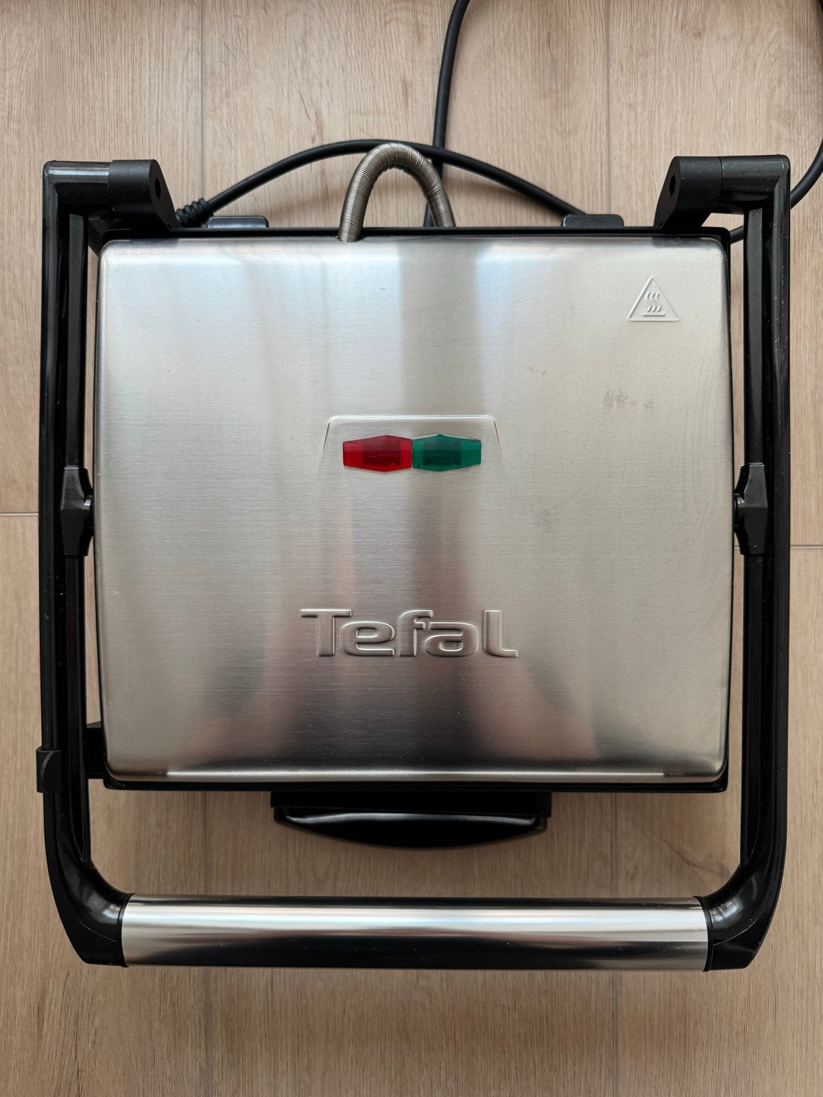 Tefal Grill Panini Grill GC241D12 - Perfect voor panini's!, Ophalen, Vaatwasmachinebestendig, Zo goed als nieuw, Tafelgrill