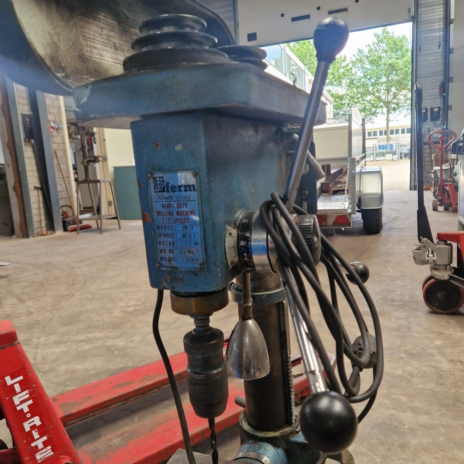 Kolomboormachine + zware bankschroef + lasapparaat, Doe-het-zelf en Verbouw, Gereedschap | Boormachines, Ophalen, Gebruikt, 600 watt of meer