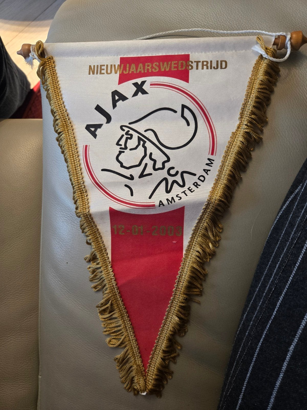 Ajax Nieuwjaarswedstrijd Vaantje 2003, Verzamelen, Ophalen, Gebruikt, Ajax, Vaantje of Sjaal