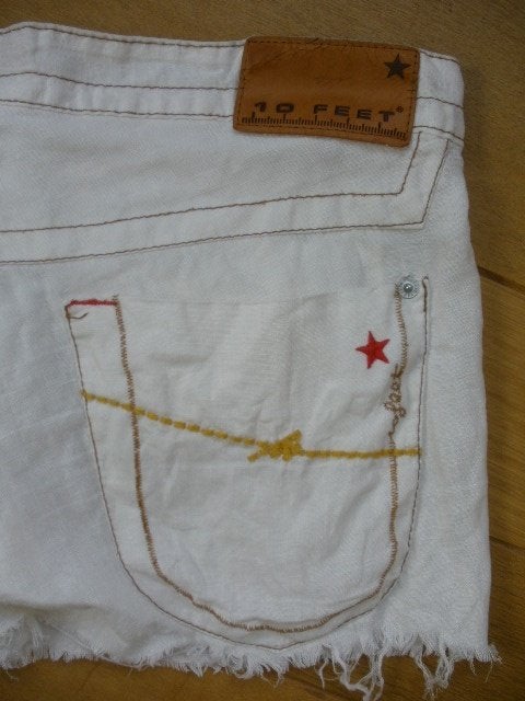 10 FEET short broek ecru linnen maat 29, Overige kleuren, 10 Feet, Ophalen of Verzenden, Zo goed als nieuw