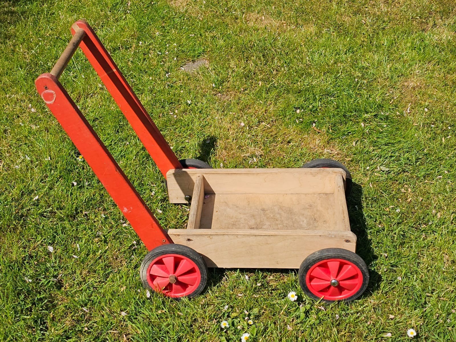 HOUTEN SPEELGOED KARRETJE, Ophalen of Verzenden, Gebruikt, Overige merken