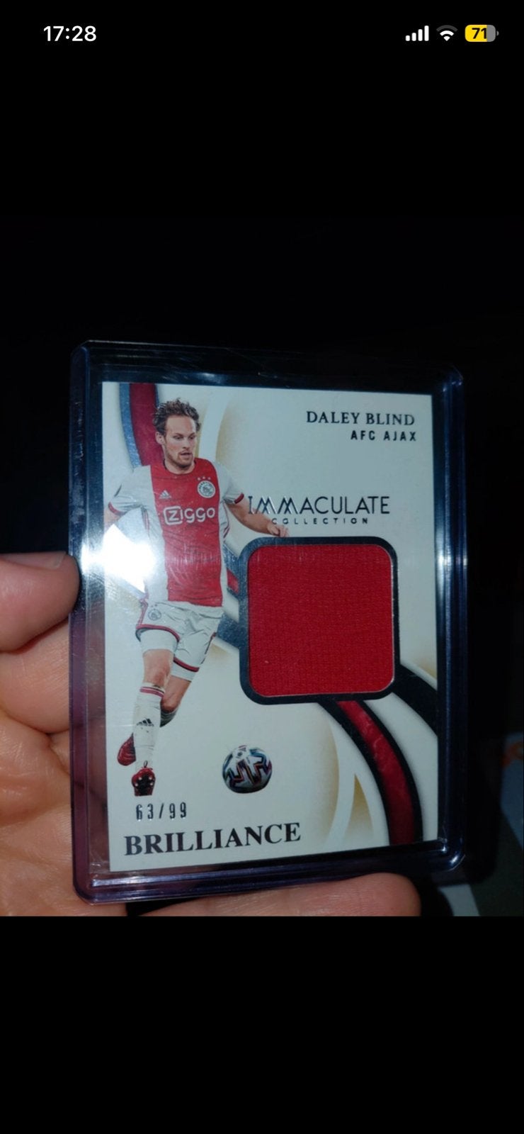 Daley Blind AFC Ajax Immaculate Collection Spelerskaart, Verzamelen, Ophalen of Verzenden, Zo goed als nieuw, Ajax, Spelerskaart