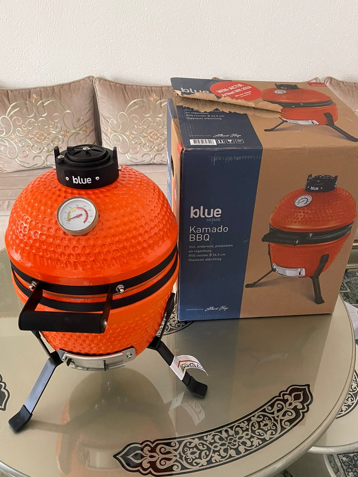 Blue Home Kamado BBQ, Ophalen of Verzenden, Zo goed als nieuw
