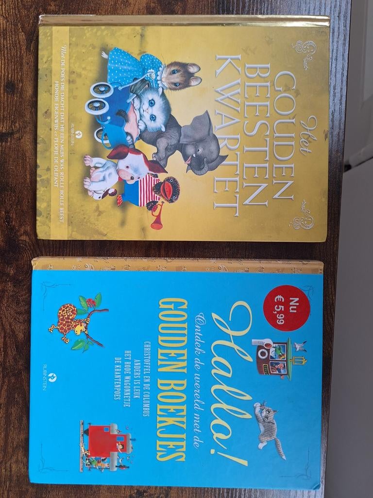 Gouden Boekjes: Het Gouden Beesten Kwartet & Hallo!, Boeken, Kinderboeken | Jeugd | onder 10 jaar, Zo goed als nieuw, Fictie algemeen