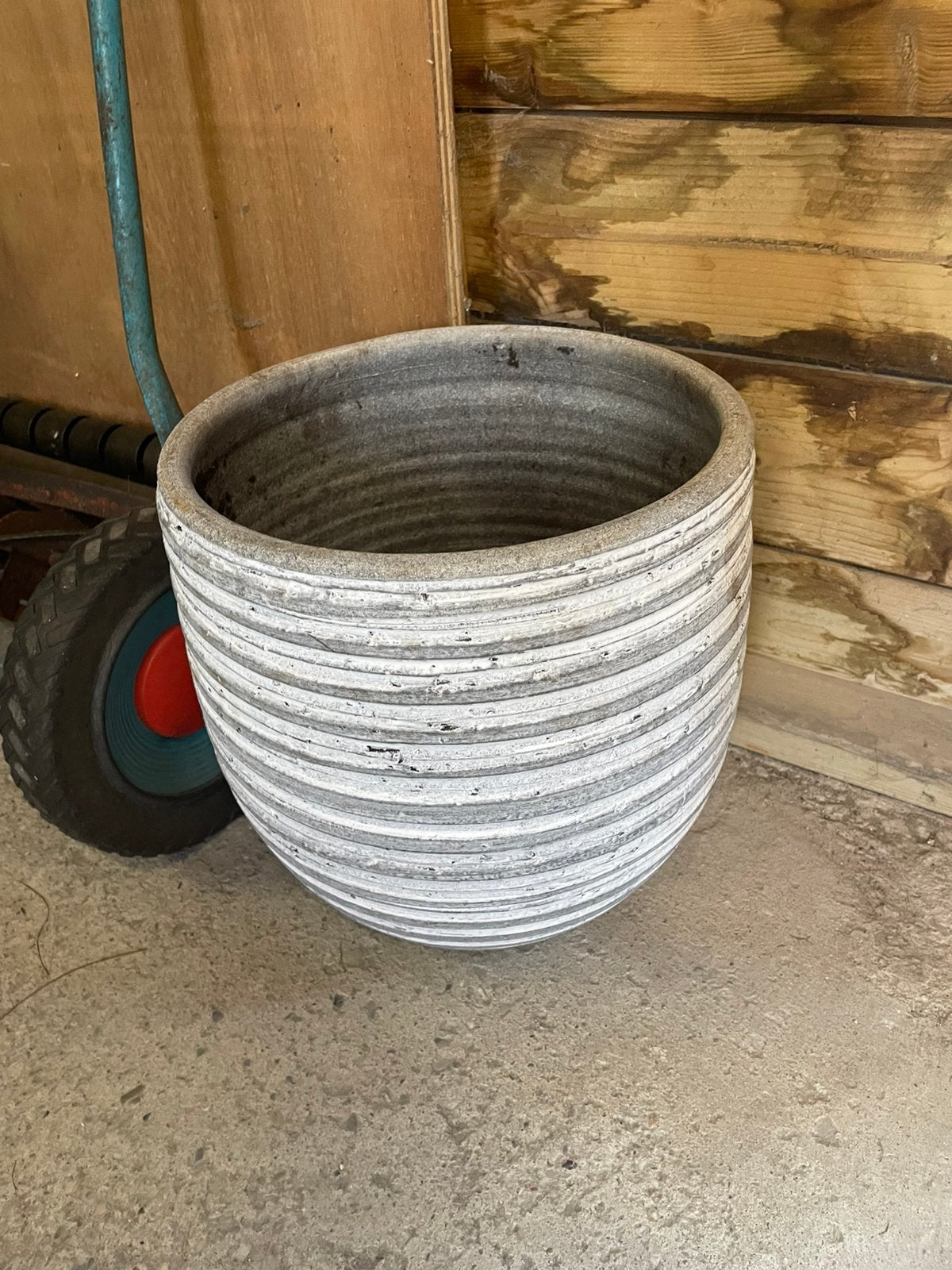 Buiten pot, Tuin en Terras, Ophalen, Rond, Aardewerk, Minder dan 40 cm