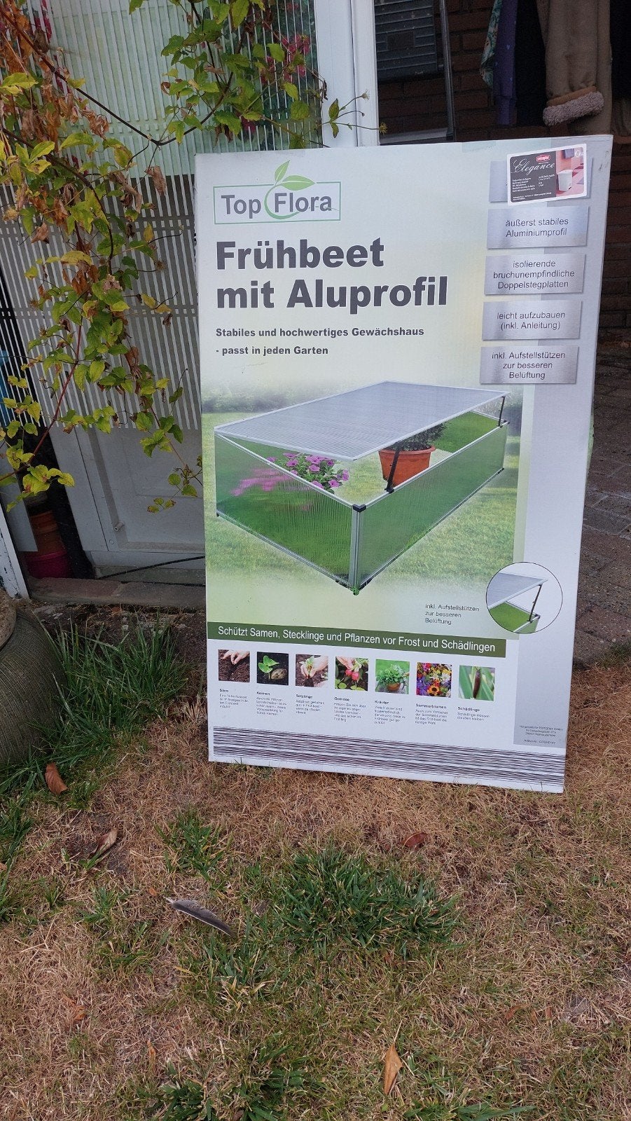 Top Flora Kweekkas met Aluprofiel - 100x60x40 cm, Ophalen of Verzenden, Polycarbonaat, Nieuw, Aluminium