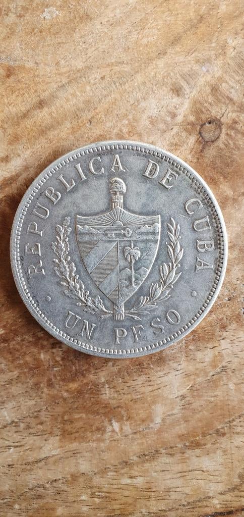 Cuba 1 Peso Zilver 1932 - Patria y Libertad, Postzegels en Munten, Munten | Amerika, Ophalen, Midden-Amerika, Losse munt, Zilver