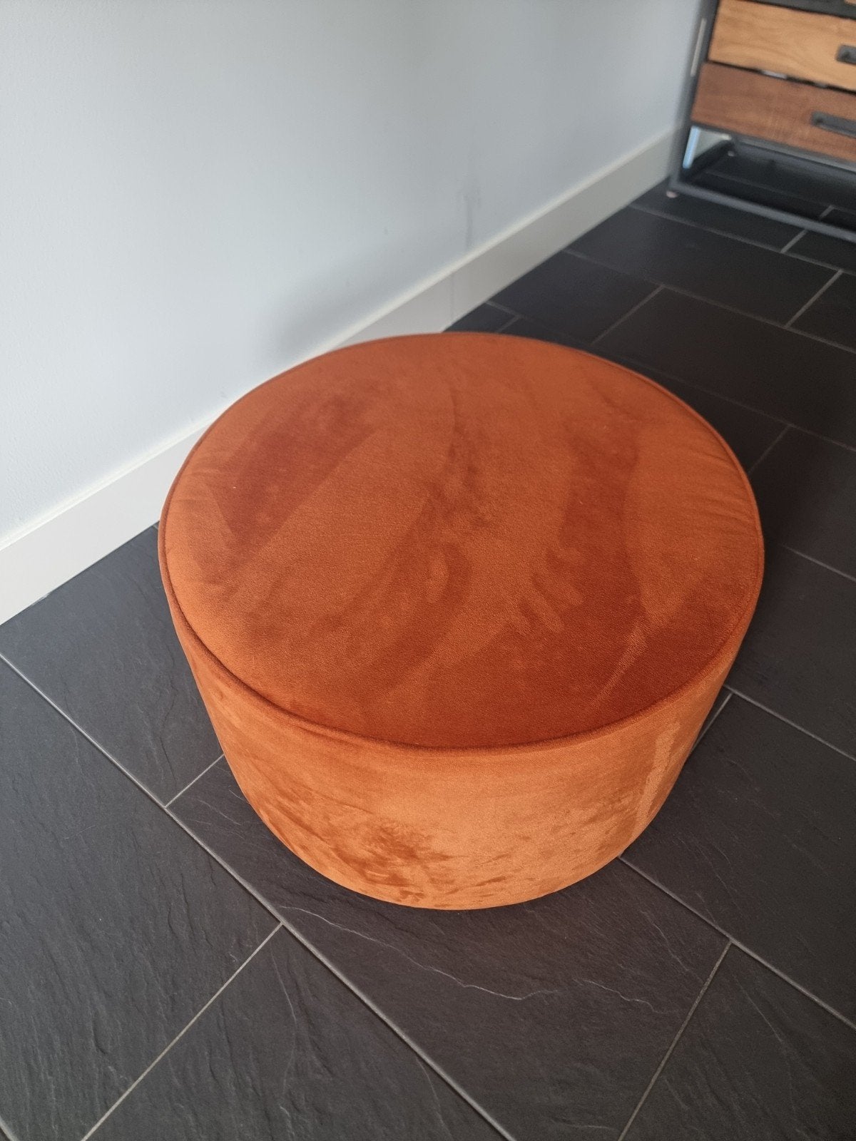 Woood Poef 36x60x60, Huis en Inrichting, Banken | Voetenbanken en Poefen, Ophalen, Minder dan 50 cm, Rond, Minder dan 50 cm