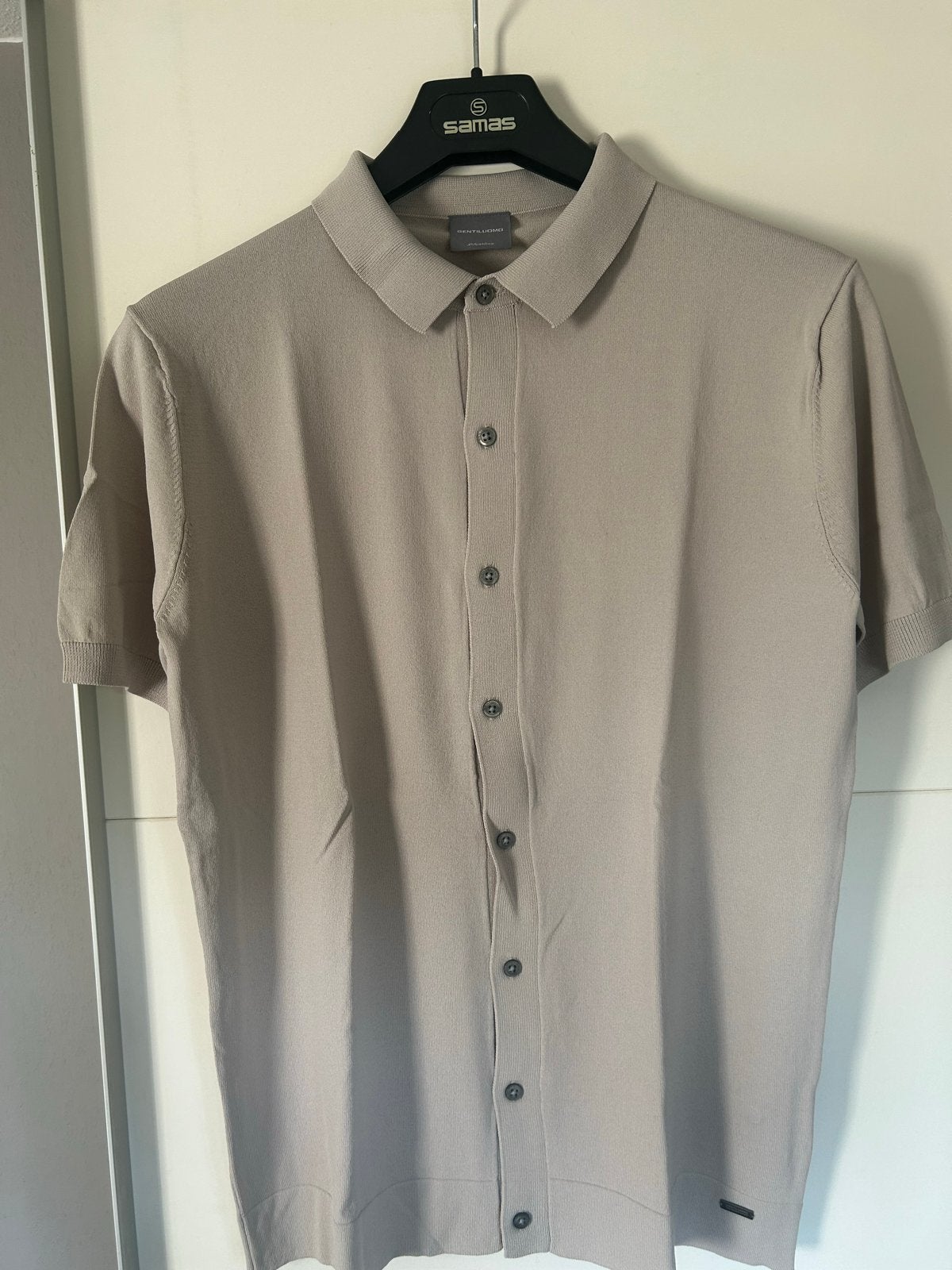 Gentiluomo Silverline Polo Shirt - Maat L, Ophalen of Verzenden, Nieuw, Beige, Halswijdte 41/42 (L)