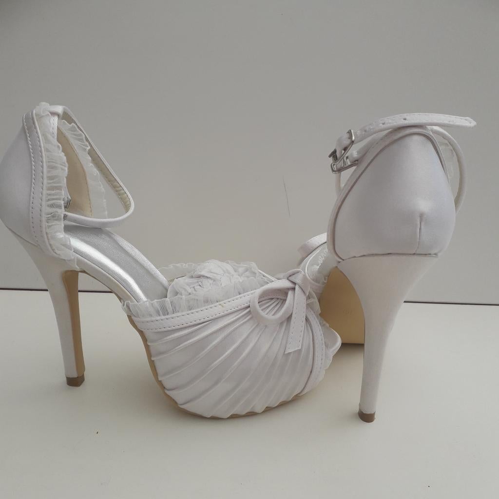 schoenen 36, Schoenen met lage hakken, Verzenden, Wit, Nieuw