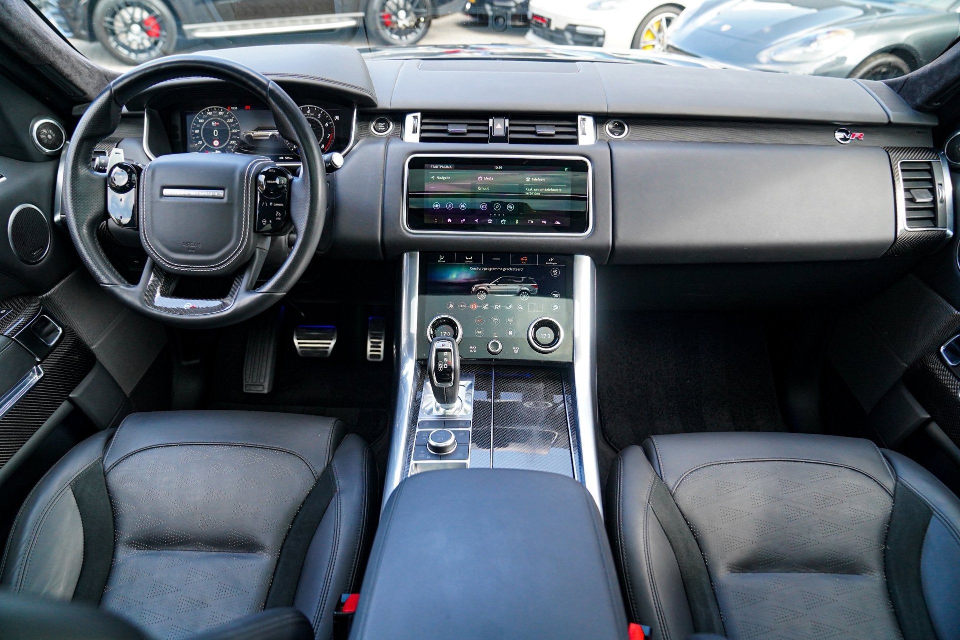 Land Rover Range Rover Sport 5.0 V8 SC SVR | Carbon Package, Automaat, Gebruikt, 3000 kg, Zwart
