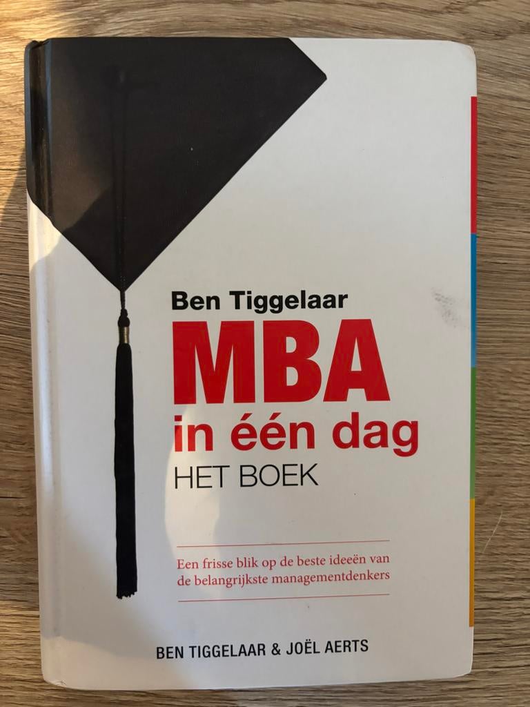 MBA in één dag - Ben Tiggelaar, Boeken, Ophalen of Verzenden, Gelezen, Management
