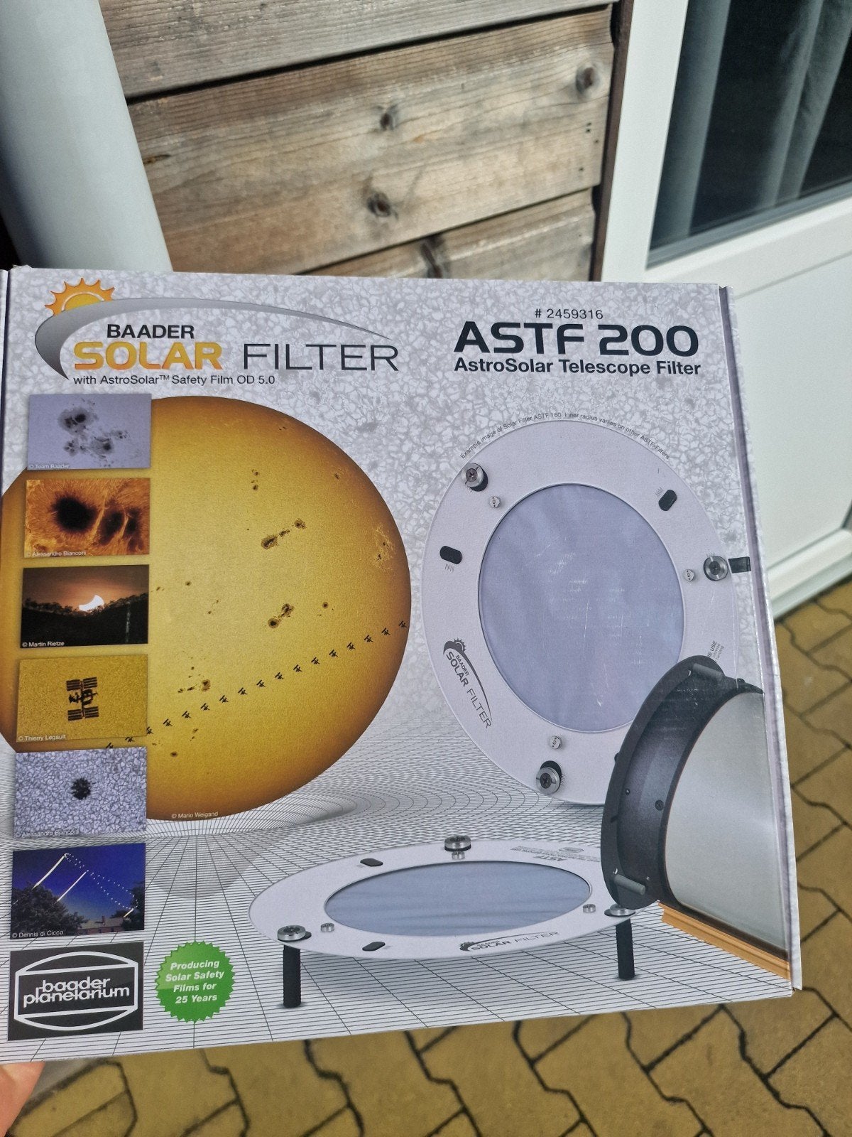 Baader AstroSolar Telescoop Filter ASTF 200mm, Ophalen of Verzenden, Zo goed als nieuw, 200 mm of meer, Onderdelen of Toebehoren
