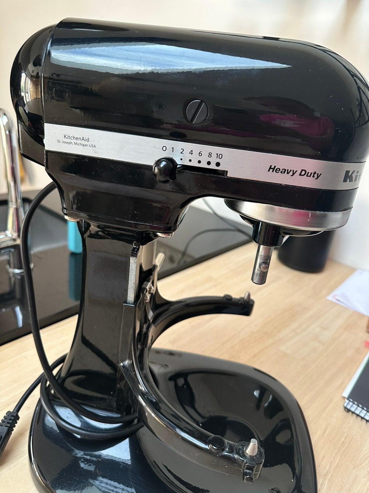 Kitchenaid mixer heavy duty, 10 kopjes of meer, Ophalen, Zo goed als nieuw, Koffiemachine