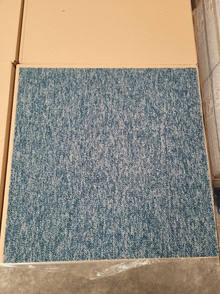 Mega korting Modulyss First Absolute blauw Tapijttegels 55m2, Ophalen, Fris, Blauw, Nieuw