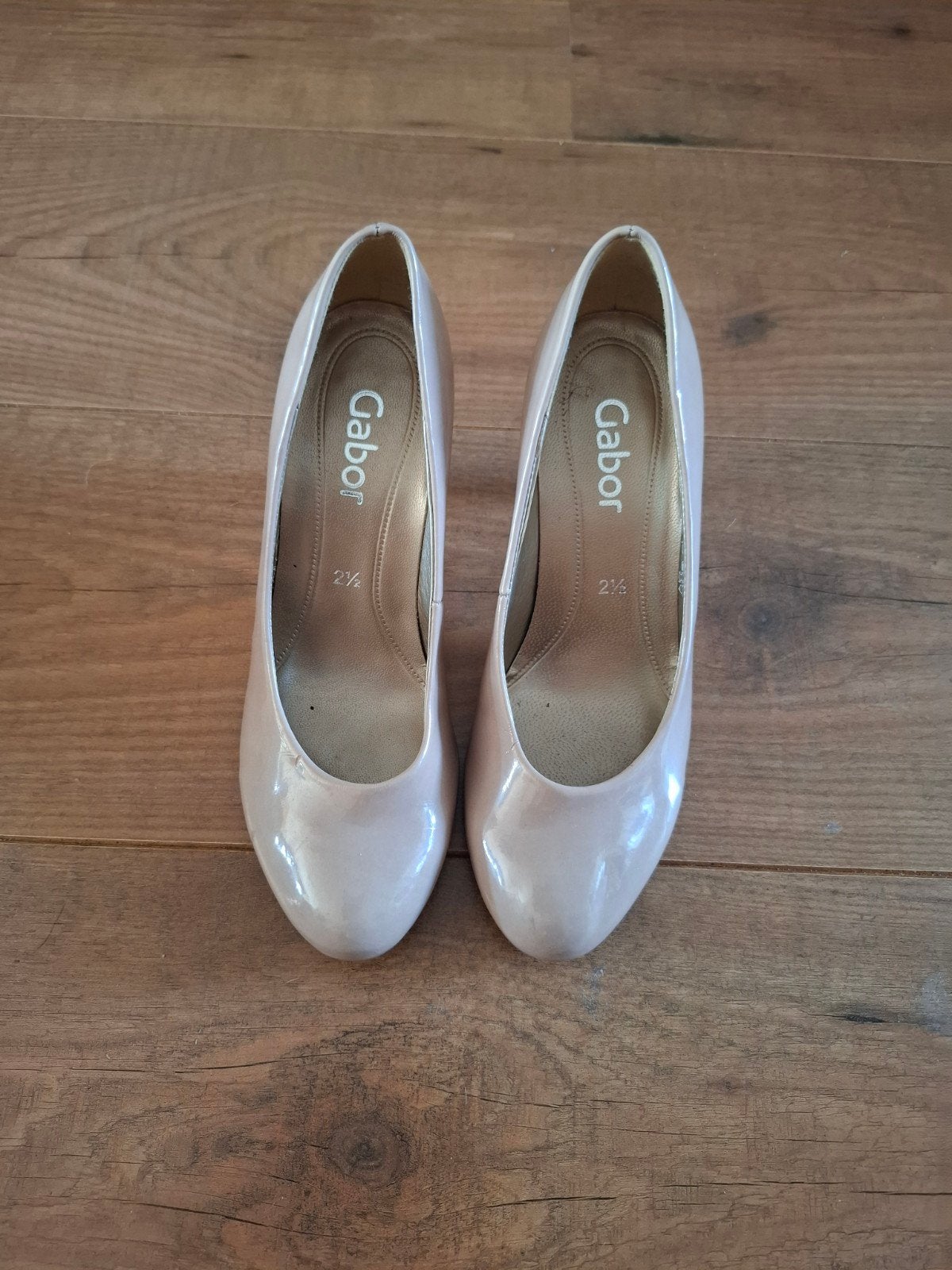 Gabor Pumps - Nude Lakleer - Maat 35.5, Kleding | Dames, Schoenen, Ophalen of Verzenden, Pumps