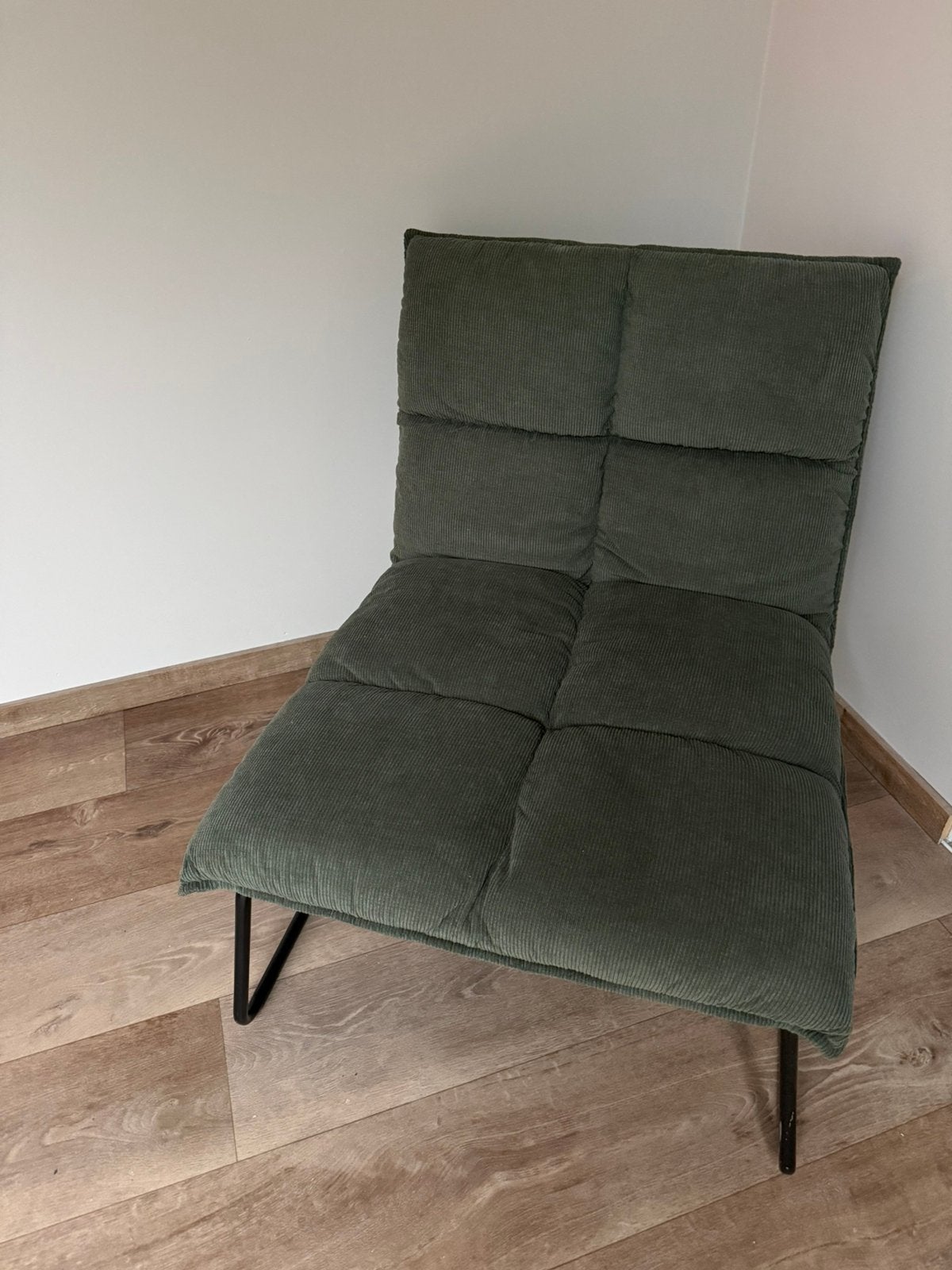 Groen fauteuil, Huis en Inrichting, Ophalen, Gebruikt, Eenpersoons, 80 cm
