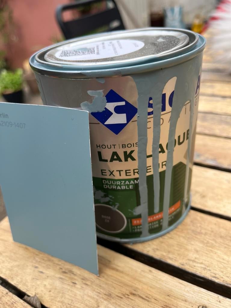 Sigma buitenlak zijdeglans, Ophalen of Verzenden, Zo goed als nieuw, Blauw