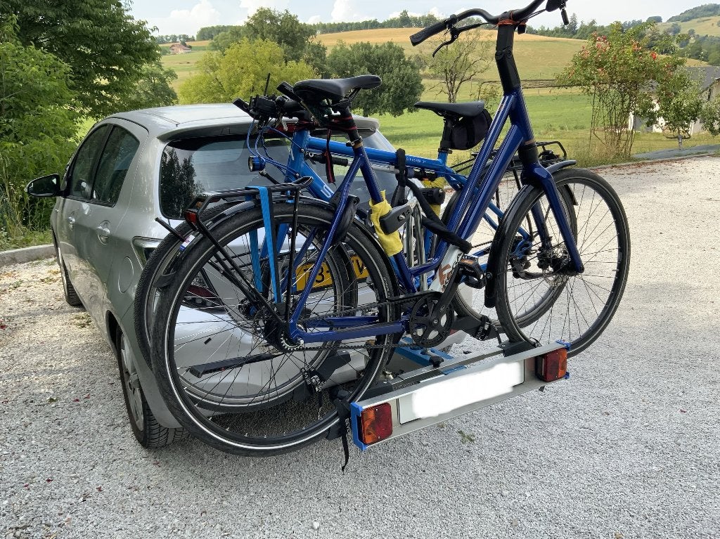 Fietsendrager., Ophalen, 2 fietsen, Gebruikt, Trekhaakdrager