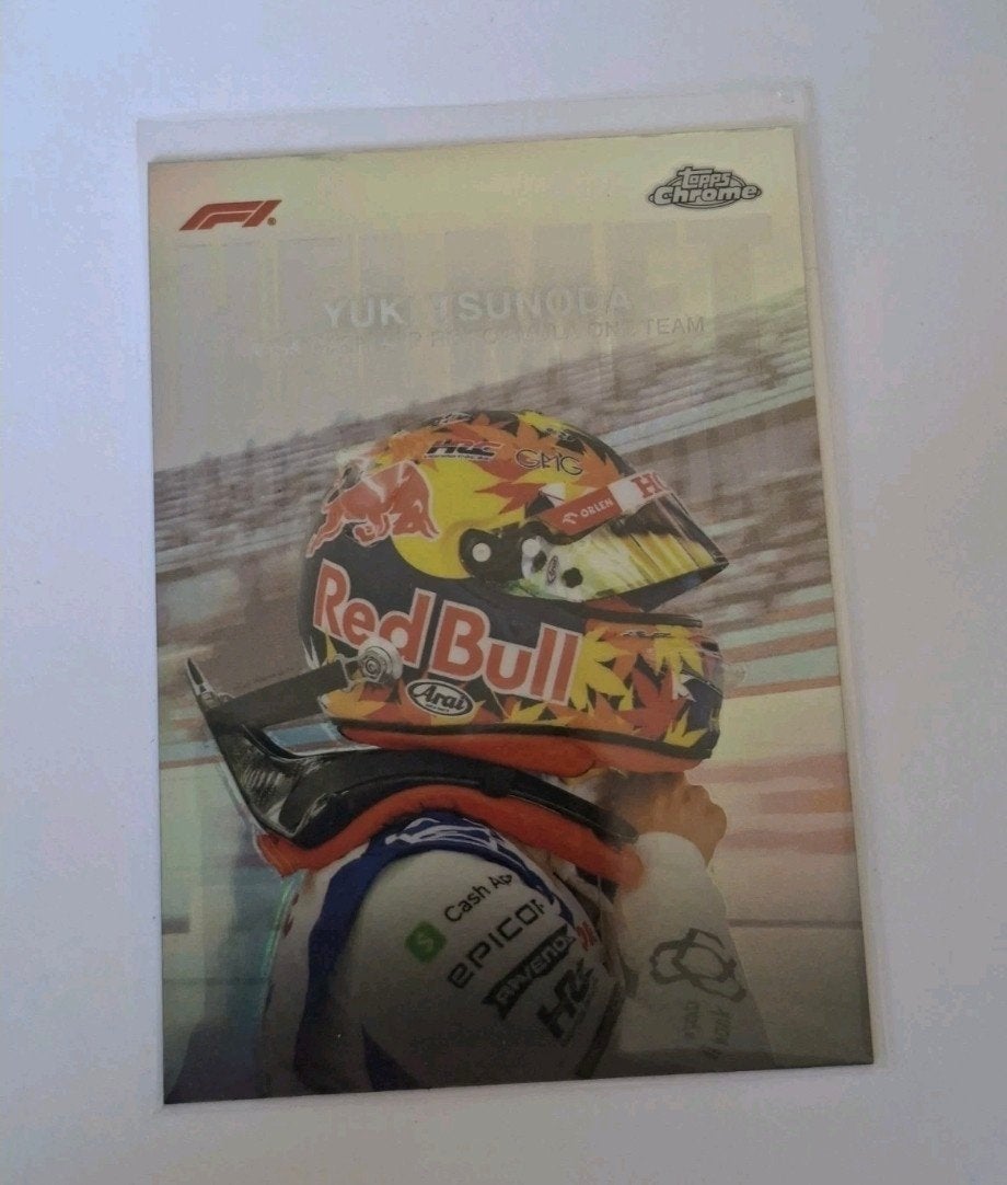 Topps Chrome F1 Yuki Tsunoda Red Bull Racing Kaart, Verzamelen, Ophalen of Verzenden, Zo goed als nieuw, Formule 1