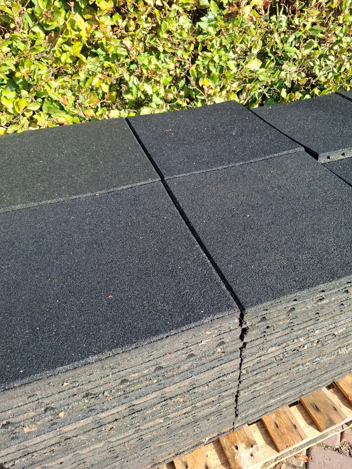 ️ ✅️ Rubber tegels 50x50x2,5 cm platdak Balkons Speeltoestel, Tuin en Terras, Ophalen, Rubber, Overige typen
