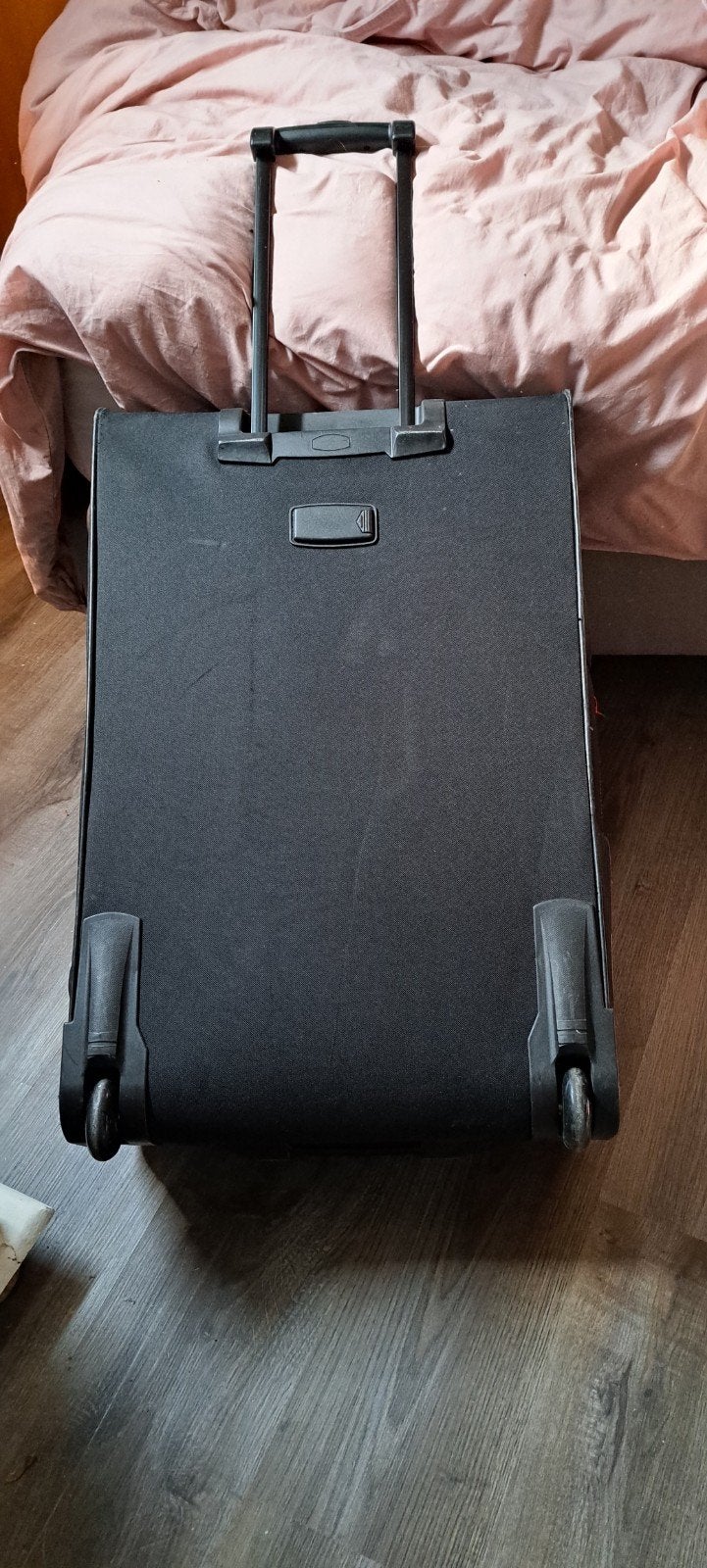2 zwarte stoffen koffers, Sieraden, Tassen en Uiterlijk, Ophalen, Zo goed als nieuw, Overige materialen, 70 cm of meer