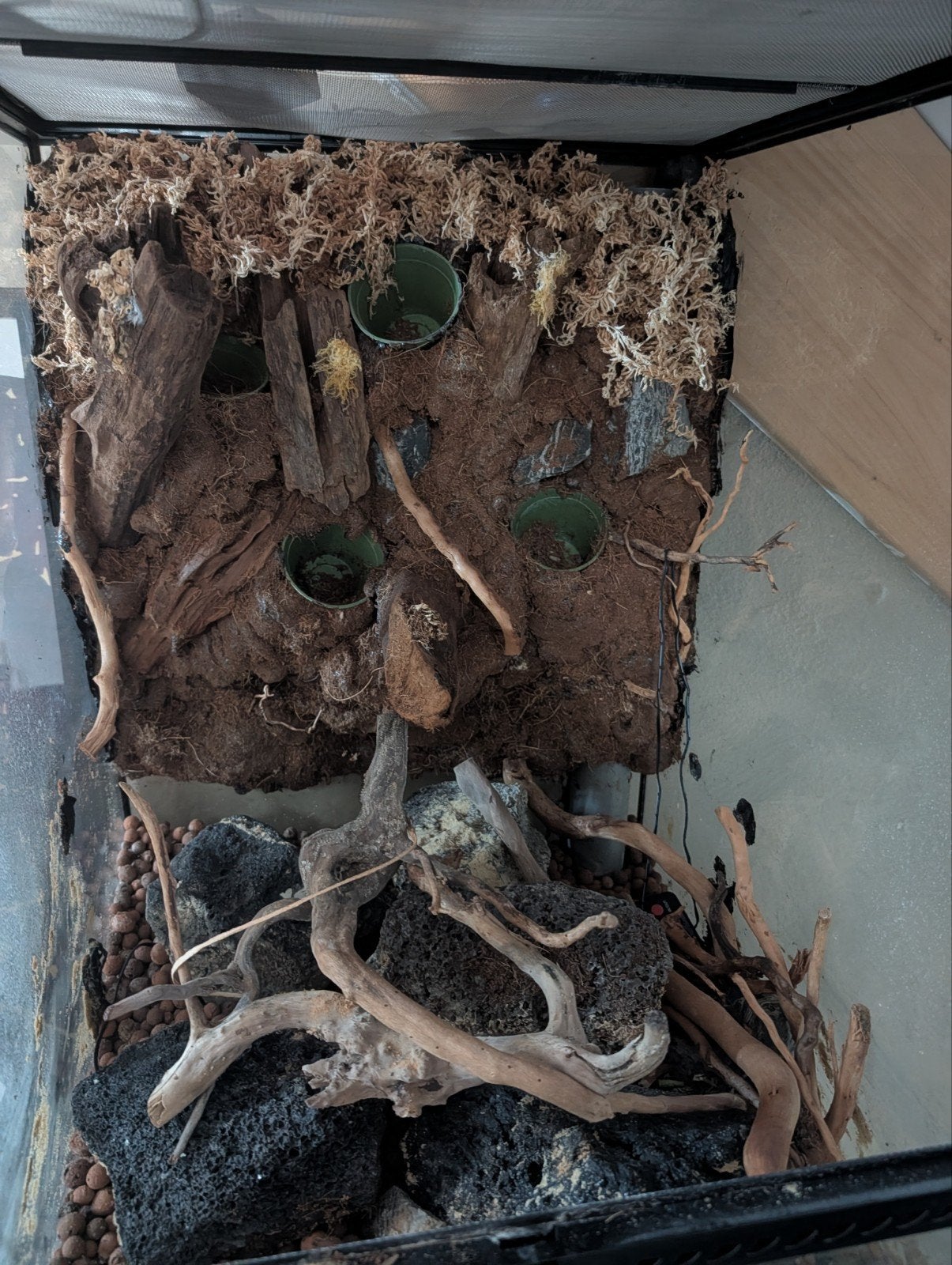 exo terra paludarium 45x45x60 met kast en bemister, Ophalen, Zo goed als nieuw