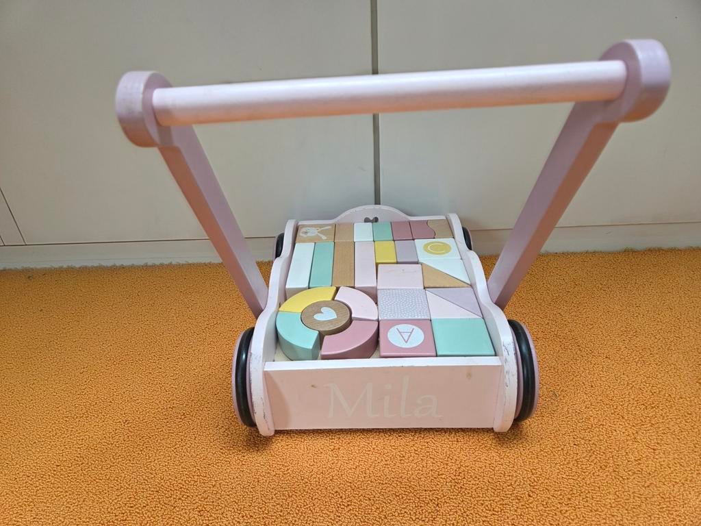 Houten loopkar little dutch Mila (of ander kindje), Ophalen, Gebruikt, Overige typen, Met wieltjes