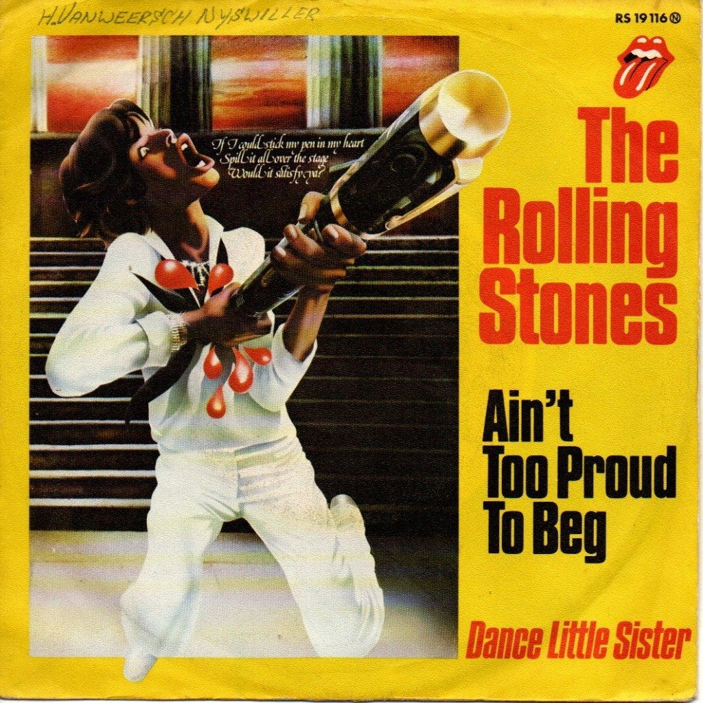 Rolling Stones -- Ain't Too Proud To Beg, Cd's en Dvd's, Vinyl Singles, Gebruikt, 7 inch, Single, Pop