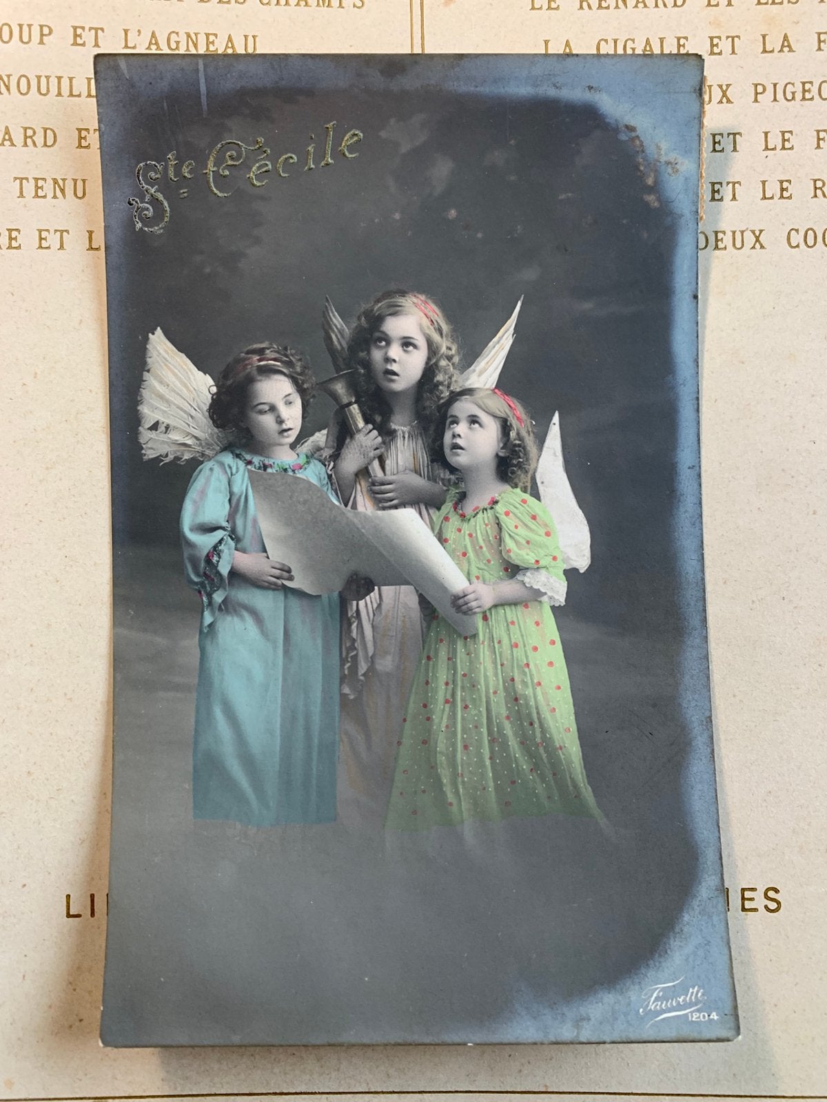 21-11-1911 Ste Cecile - drie engeltjes (HH), Ophalen of Verzenden, Voor 1920, Gelopen, Kinderen