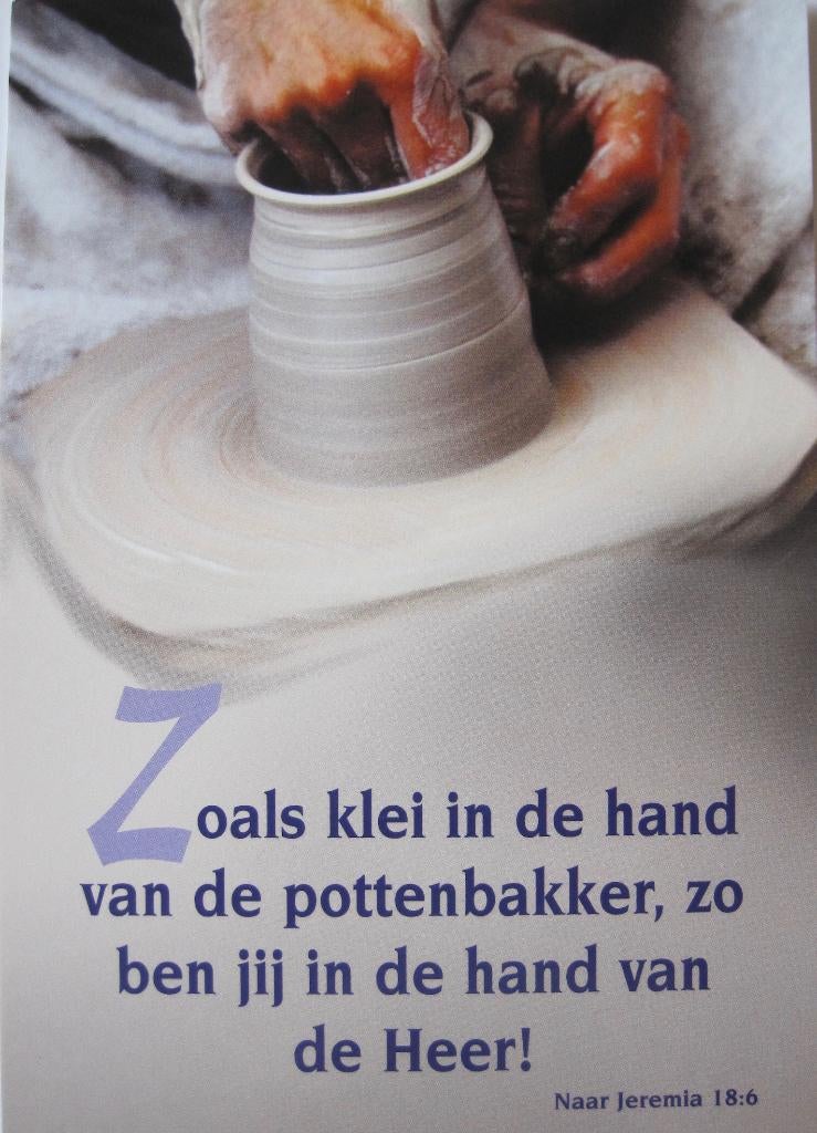 spreuken - zoals de klei in de hand van de pottenbakker, Verzenden, 1980 tot heden, Ongelopen, Overige thema's