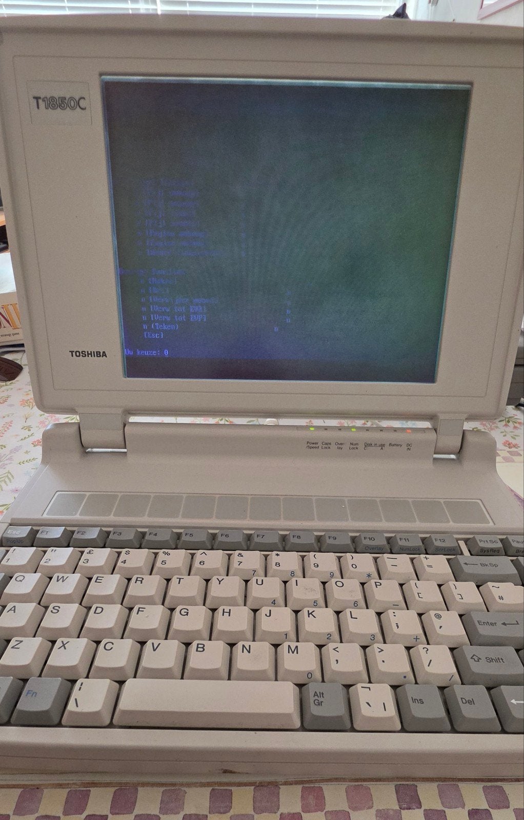 Vintage Toshiba T1850C Laptop - Collector's Item, Computers en Software, Ophalen, Toshiba