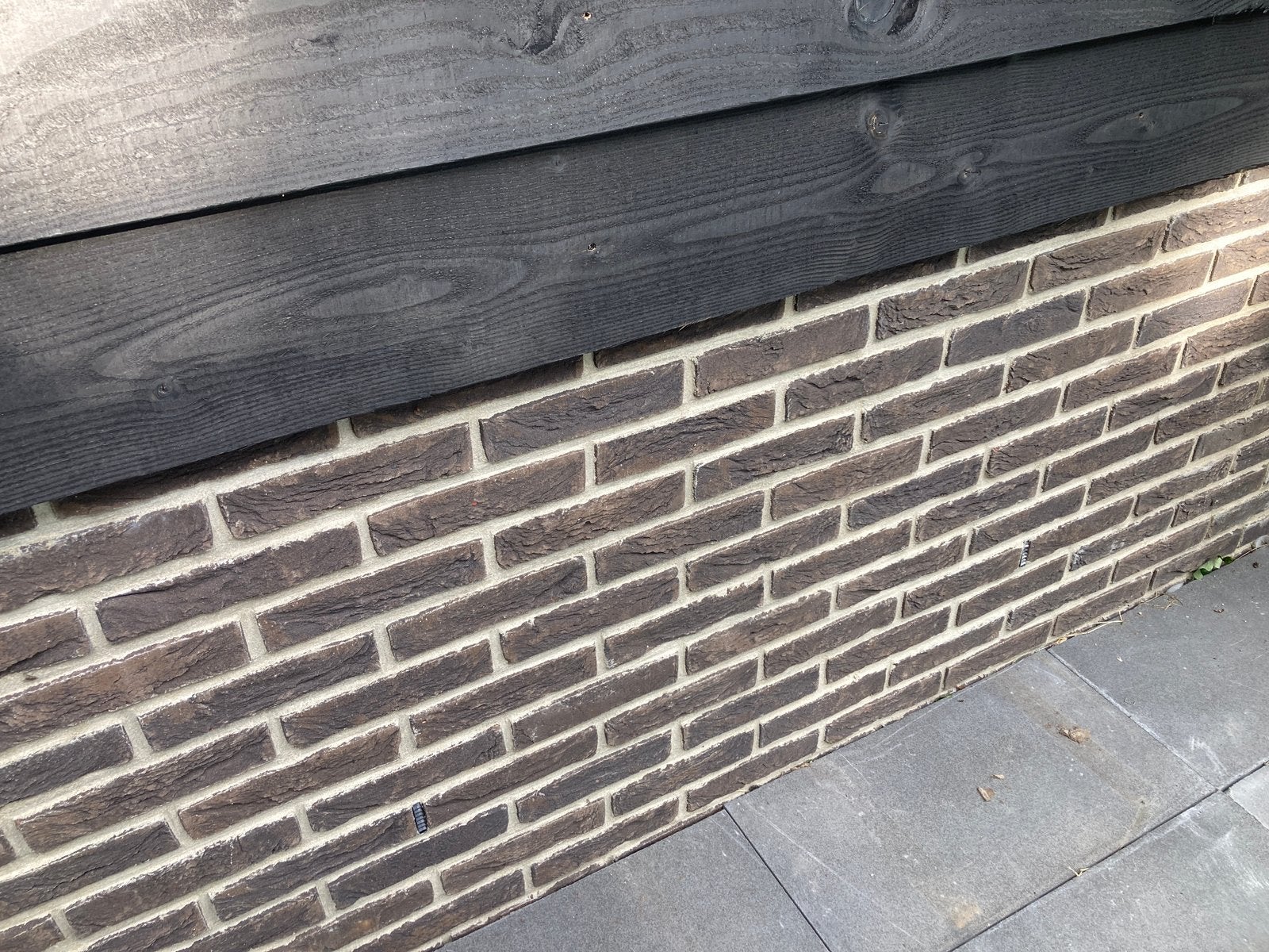 Gevelstenen metselstenen zwart black vandersanden mangaan xl, Ophalen of Verzenden, Nieuw, Bakstenen