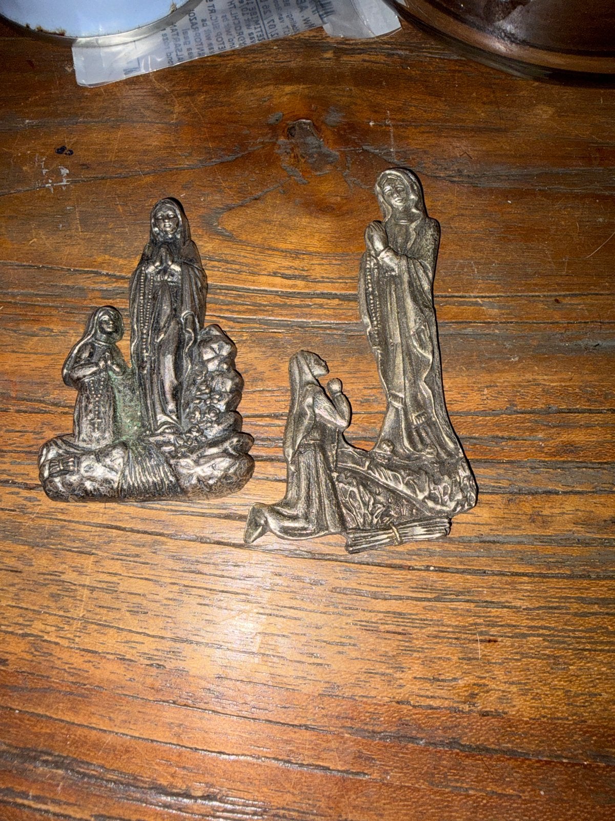 Retro Vintage Plakkaat Maria en Kind, Antiek en Kunst, Antiek | Religie, Ophalen of Verzenden