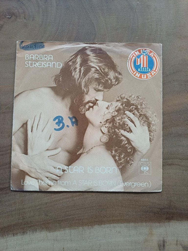 Barbra Streisand - A Star is Born - Single - Vinyl, Ophalen, Gebruikt, Pop
