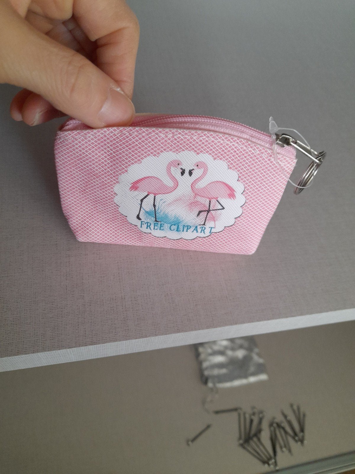 nieuwe Benidorm Spanje Flamingo Portomonnee Roze met rits, Ophalen of Verzenden, Nieuw, Roze, Overige merken