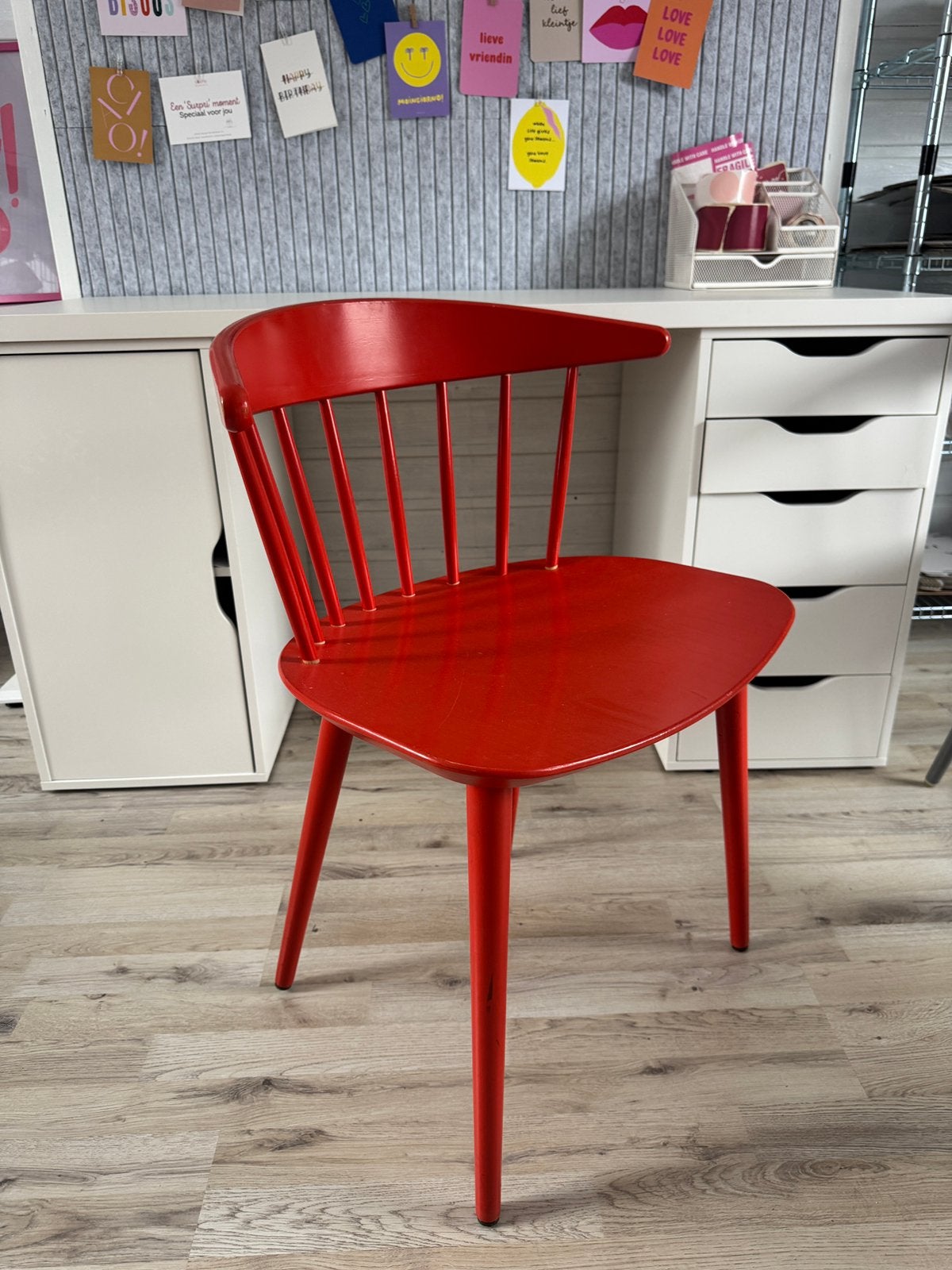 HAY J104 rode design eetkamerstoel, Ophalen, Gebruikt, Eén, Rood