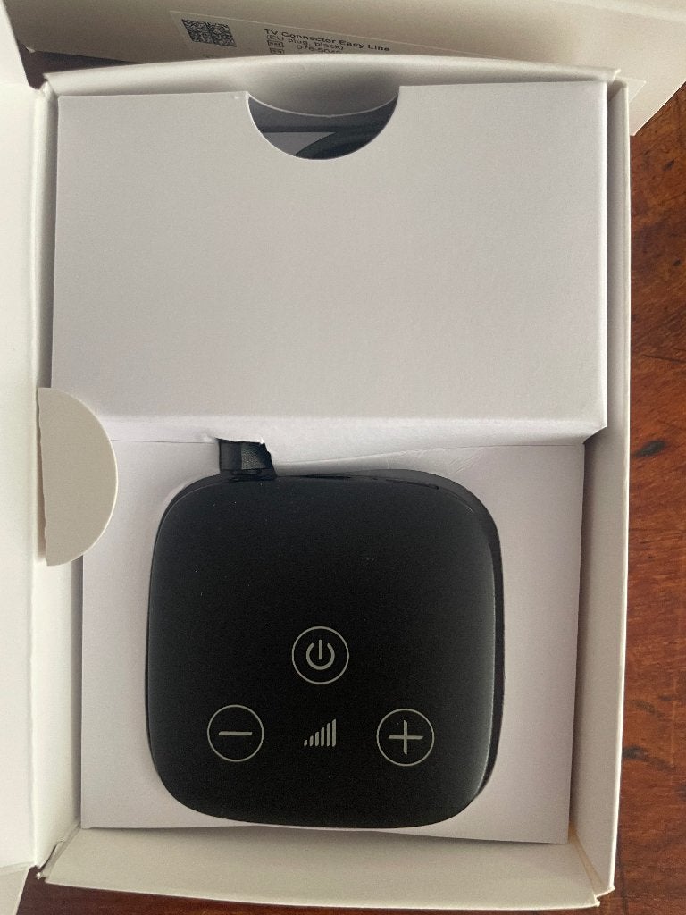 TV Connector Easy Line (EU plug, zwart) voor gehoorapparaat, Verzenden, Nieuw
