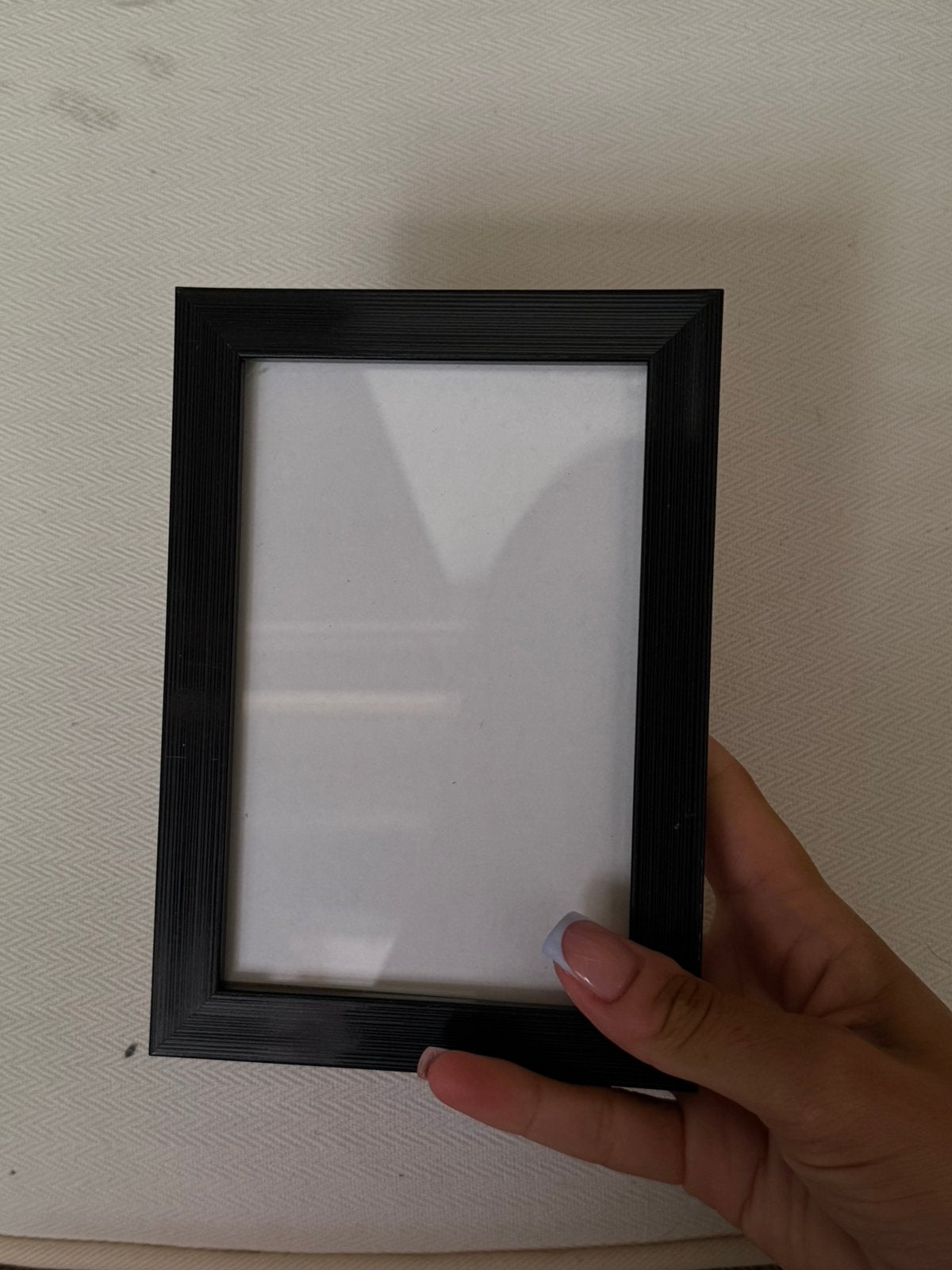 Klein zwart fotolijstje, Ophalen of Verzenden, Gebruikt, Overige materialen