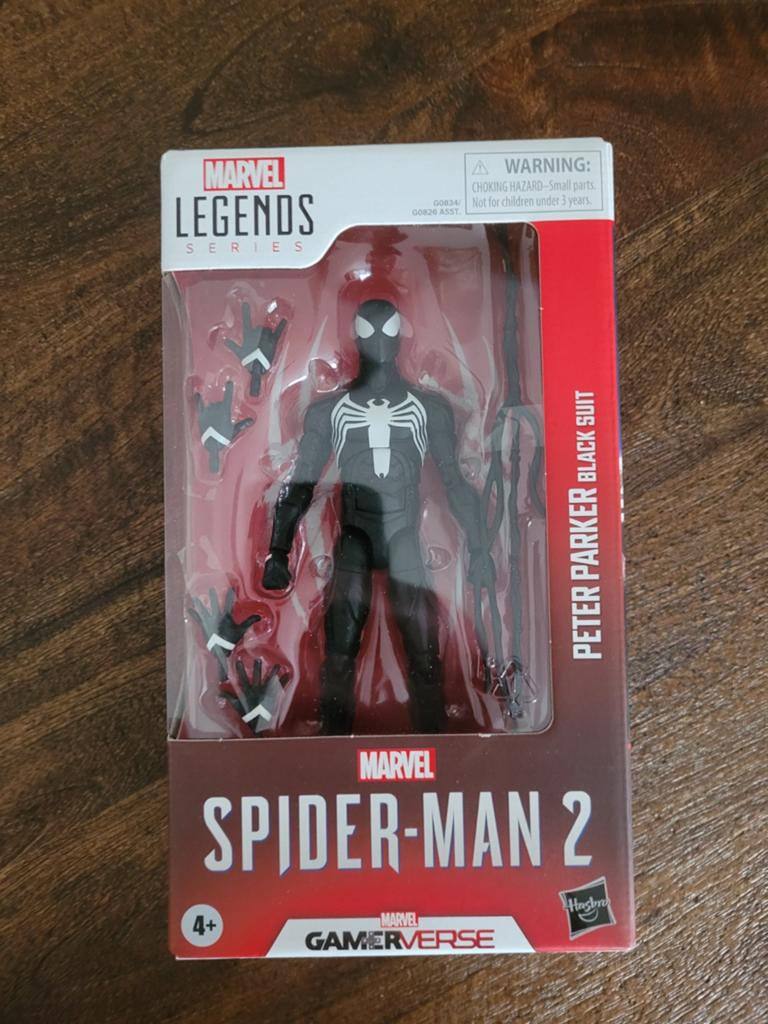 Marvel Legends Spider-Man 2 Symbiote ZGAN, Kinderen en Baby's, Speelgoed | Actiefiguren, Zo goed als nieuw, Ophalen of Verzenden
