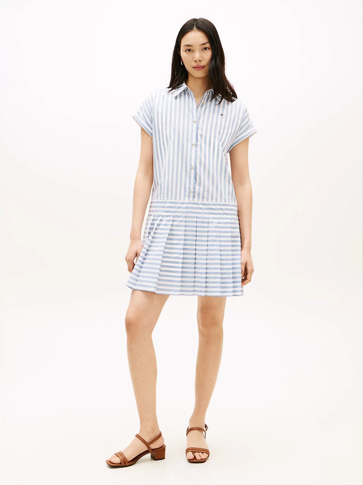 Tommy hilfiger relaxed mini overhemdjurk nieuw, Tommy hilfiger, Blauw, Nieuw, Ophalen of Verzenden