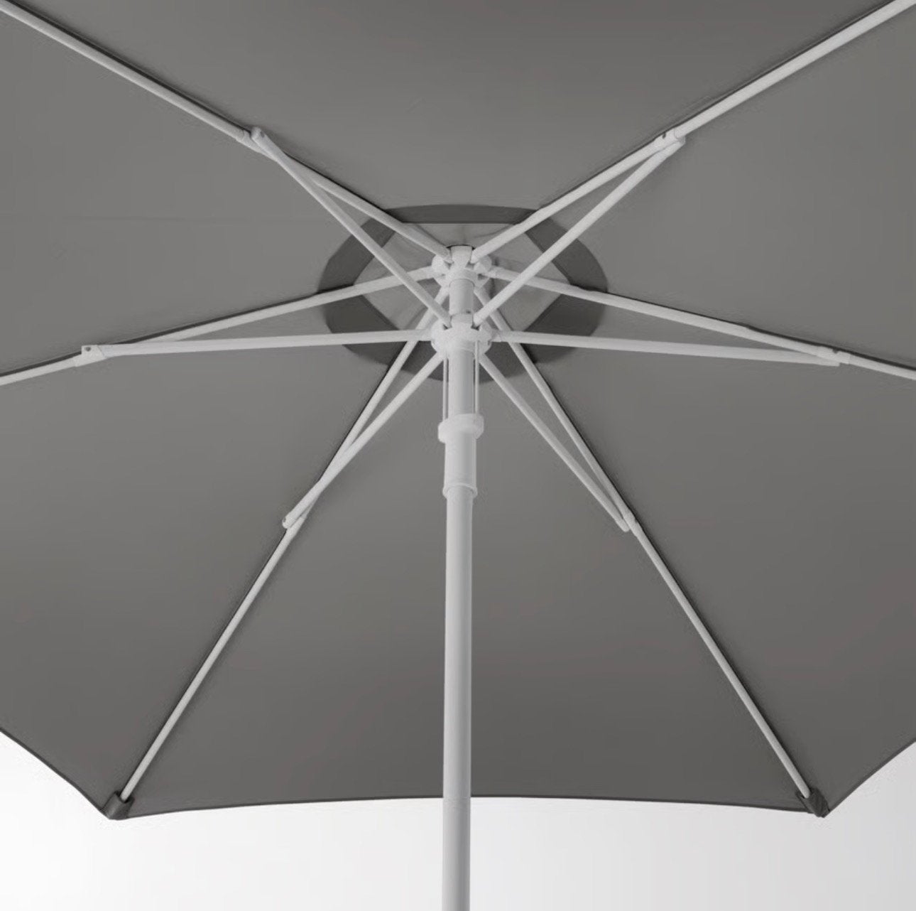 Nieuwe tuinparasol 270 cm – ongebruikt en ongeopend (grijs), Tuin en Terras, Parasols, Ophalen, Nieuw, Stokparasol