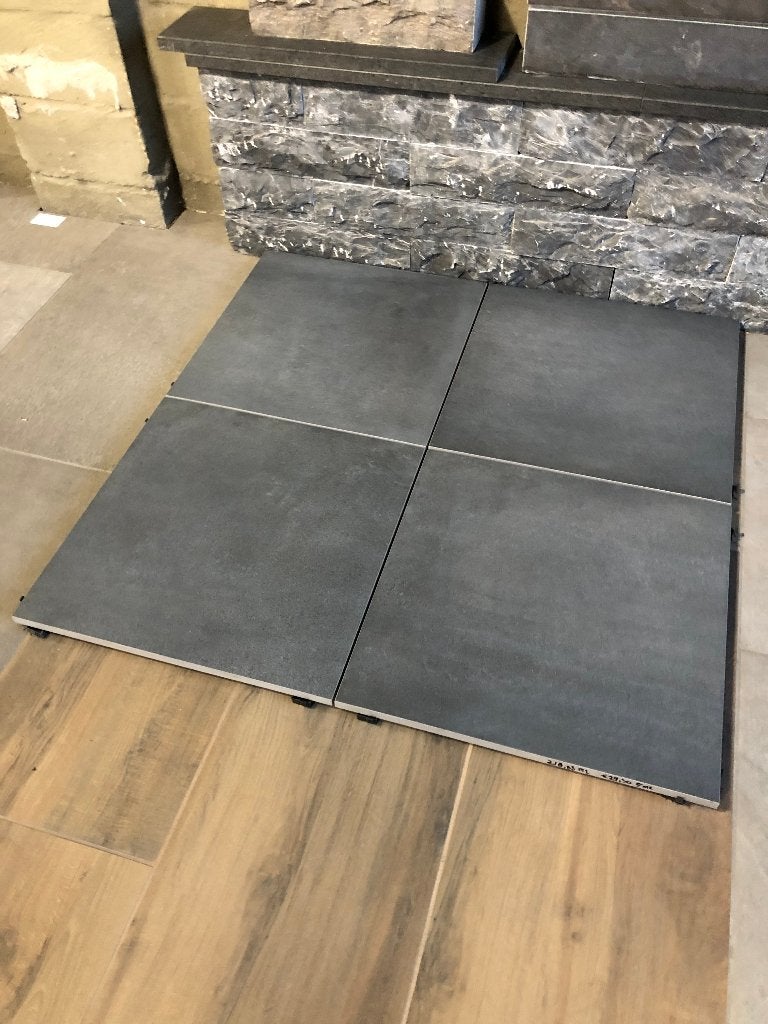 keramische terrastegels Land black 60x60x2 cm actie, Keramiek, Nieuw, Ophalen of Verzenden, 10 m² of meer