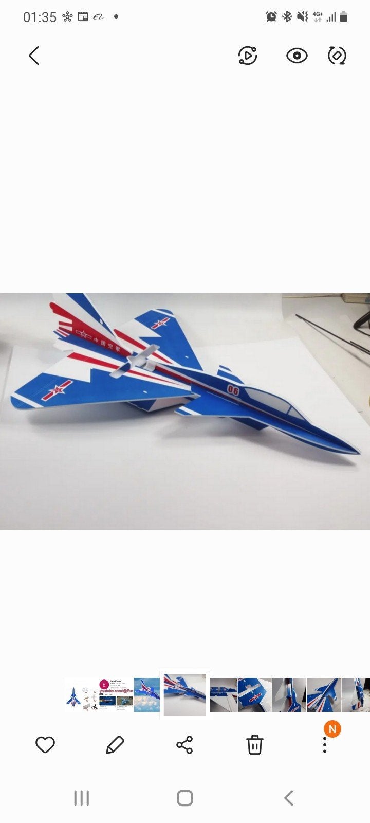 RC Vliegtuig F-22 Raptor Schuim Model Kit met Motor, Hobby en Vrije tijd, Ophalen of Verzenden, Nieuw, Elektro