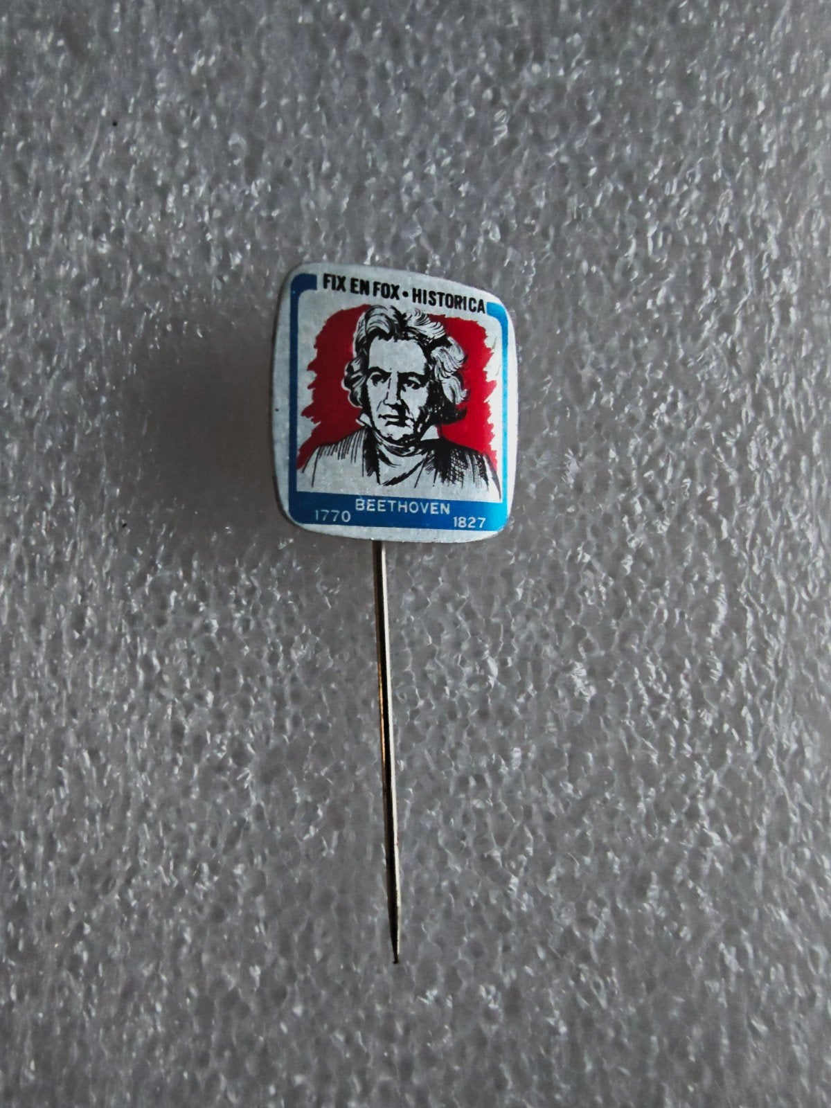 Vintage Speldje "Beethoven" - Fix en Fox Historica, Verzamelen, Ophalen of Verzenden, Gebruikt, Overige onderwerpen