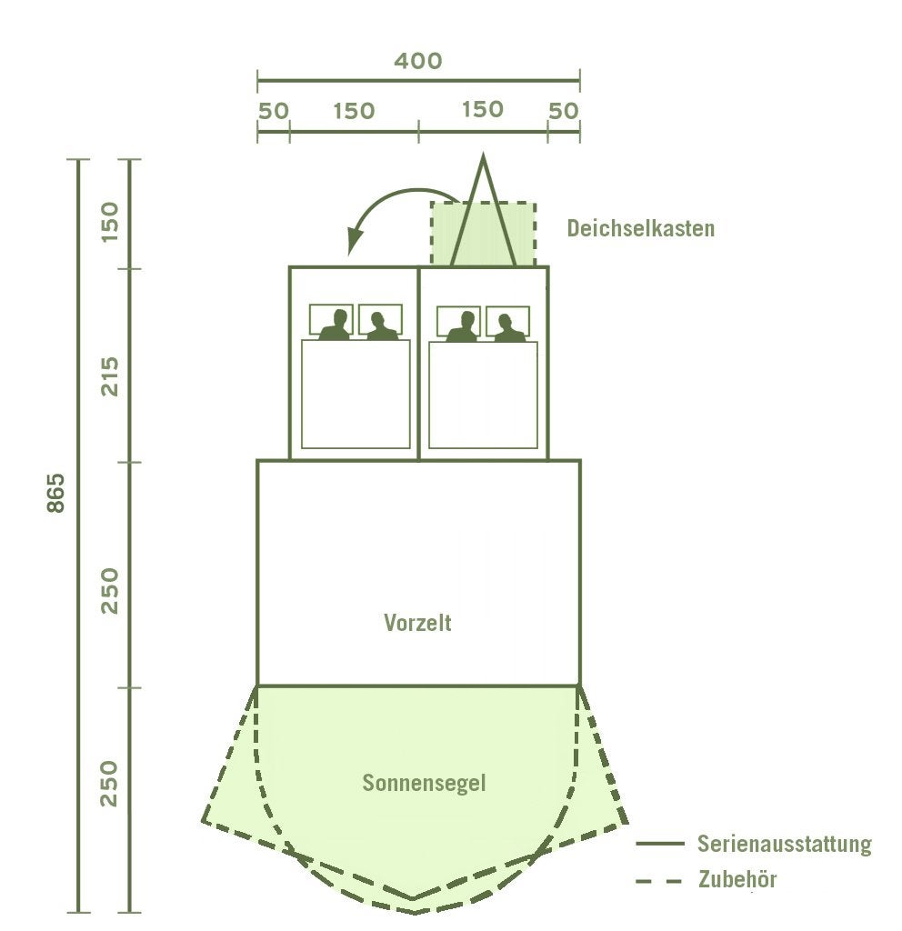 Combi Camp Flexi Tent&Trailer (2016) tweede eigenaar, Ophalen, Combi-Camp, Meerkleurig, Tot en met 6
