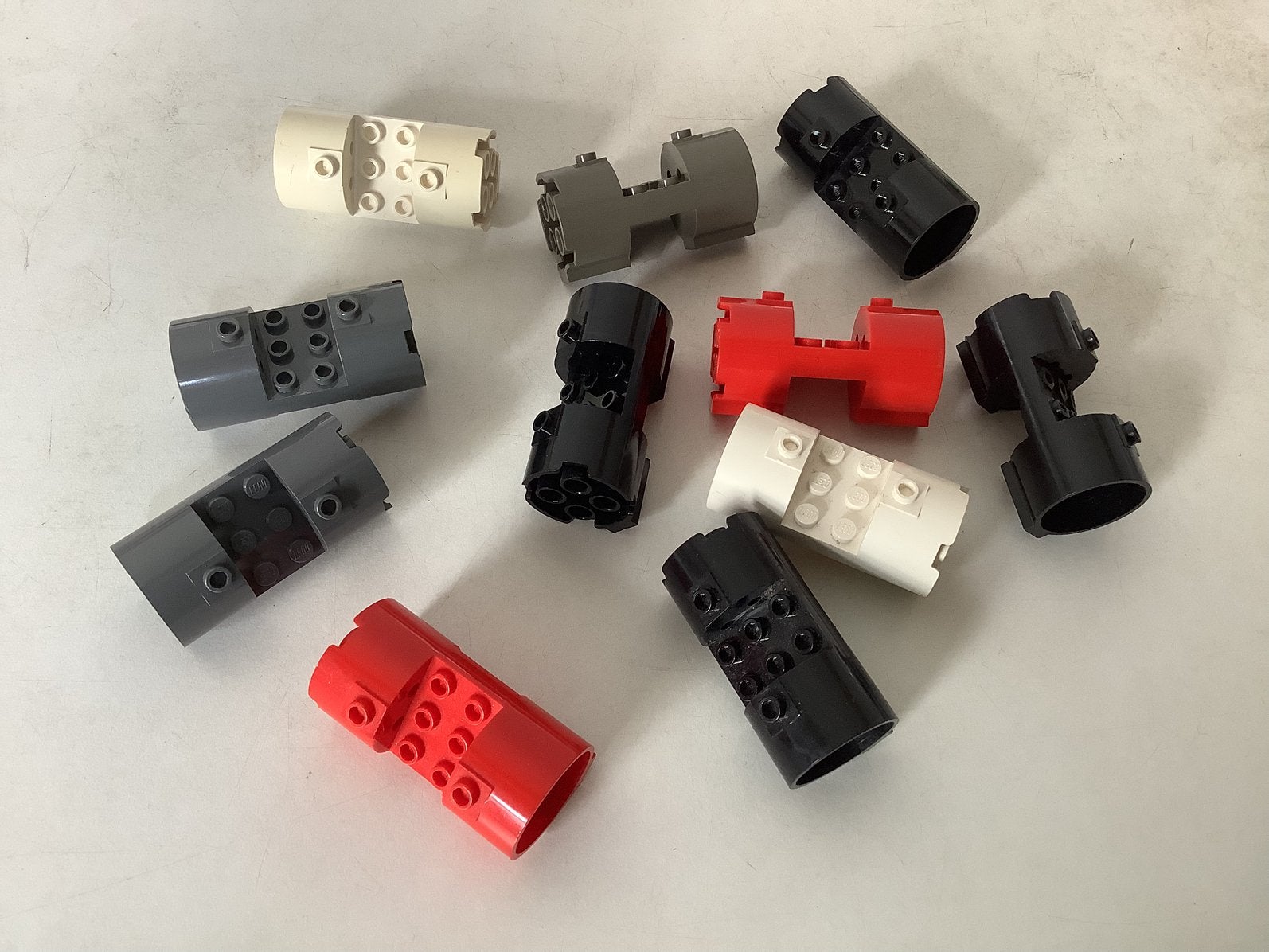 Lego cilinder 3x6x2 2/3 horizontaal (3), Ophalen of Verzenden, Gebruikt, Losse stenen, Lego